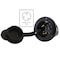 Ac Works Flanged Locking Inlet, 30 A, 125V AC, Screw Terminals, Black ASINL530P-FC - alternate 3